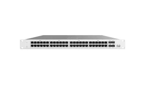 MS125-48LP-HW Cisco Meraki MS125 Series MS125-48LP 48 x Ports PoE+ 10/100/1000Base-T + 4 x Ports SFP+ Uplink 1U Rack-mountable Layer 2 Managed Network Switch