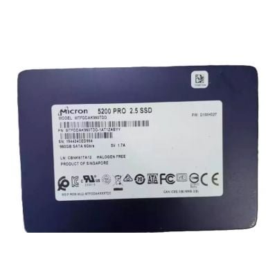 MTFDDAK960TDD-1AT1ZABYY Micron 5200 PRO Series 960GB Triple-Level Cell SATA 6Gb/s 3D NAND 2.5-Inch Solid State Drive