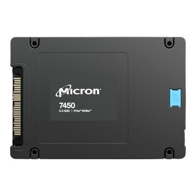 MTFDKCB3T2TFS-1BC1ZA Micron 7450 MAX 3.2TB Triple-Level Cell PCI Express NVMe 4.0 U.3 2.5-Inch Solid State Drive