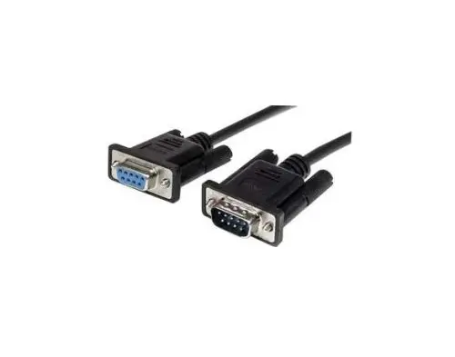 MXT1002MBK StarTech 2m Black DB9 RS232 Serial Cable M/F