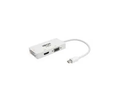P137-06N-HDVW Tripp Lite video cable adapter 0.15 m Mini DisplayPort DVI-D + VGA (D-Sub) + HDMI White