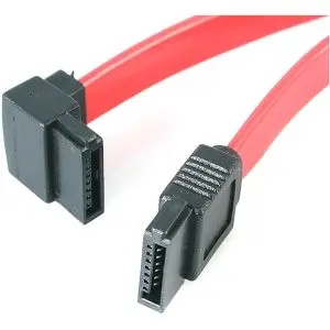 SATA12LA1 StarTech 12in SATA to Left Angle SATA Serial ATA Cable