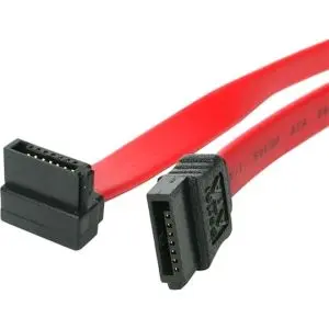 SATA18RA1 StarTech 18in SATA to Right Angle SATA Serial ATA Cable