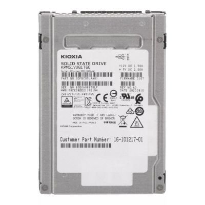 SDFBC05CAA01 KIOXIA PM5-V 1.6TB Multi-Level Cell SAS 12Gb/s 2.5-Inch Solid State Drive