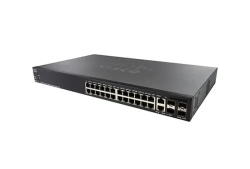 SG350X-24P-K9-BR Cisco Small Business 350X Series SG350X-24P 24 x Ports PoE+ 10/100/1000Base-T + 2 x Ports 10GBase-T Combo SFP+ + 2 x Ports SFP+ Stackable Rack-mountable Layer 3 Managed Gigabit Ethernet Network Switch