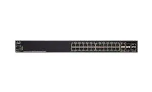 SG550X-24-K9-EU Cisco Small Business 500 Series SG550X-24 24 x RJ-45 Ports 10/100/1000Base-T + 4 x SFP Ports+ Layer 3 Stackable Managed Rack-Mountable Gigabit Ethernet Network Switch
