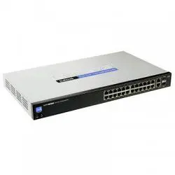 SLM224GT-NA Cisco Small Business 200 Series SF200-24 24 x Ports 10/100Base-T + 2 x Ports Combo SFP (mini-GBIC) Rack-Mountable Layer 2 Managed Fast Ethernet Network Switch