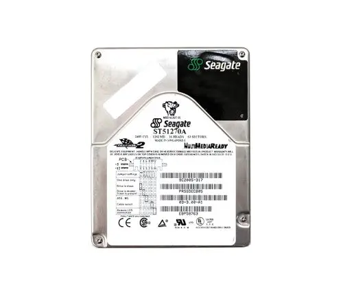 ST51270A Seagate Medalist 1270SL Series 1.28GB 5400RPM IDE/ATA 128KB Cache (CE) 3.5-Inch Hard Drive
