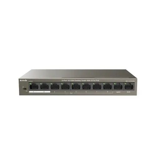 TEF1110P-8-63W Tenda 10-Port 10/100M Desktop Switch with 8-Port PoE
