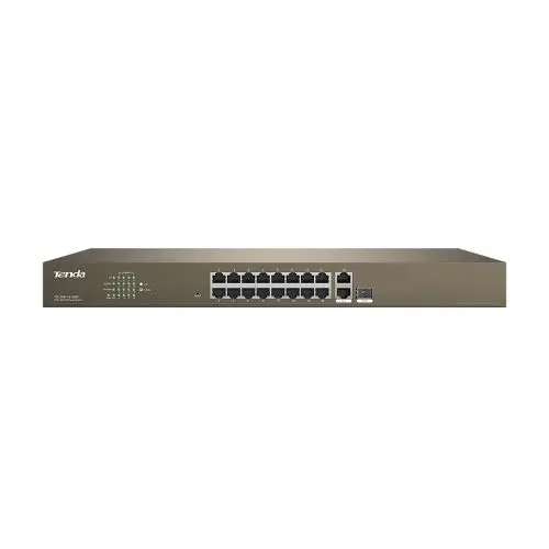 TEF1218P-16-250W Tenda 16FE+2GE/1SFP Smart Switch With 16-Port PoE