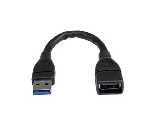 USB3EXT6INBK StarTech.com 6 in USB 3.0 A-to-A extension cable black