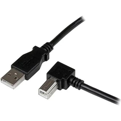 USBAB1MR Startech 1m USB 2.0 A to Right Angle B Cable M/M