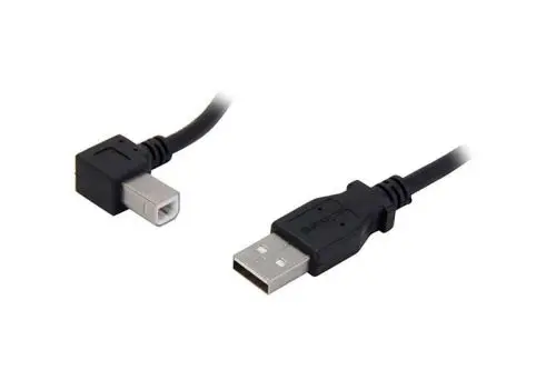 USBAB2ML Startech 2m USB 2.0 A to Left Angle B Cable M/M