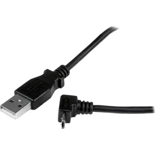 USBAUB2MU Startech 2m Micro USB Cable A to Up Angle Micro B