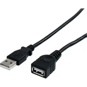 USBEXTAA6BK Startech 6ft Black USB 2.0 Extension Cable A to A M/F