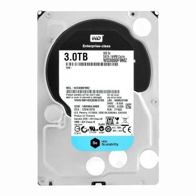 WD3000F9MZ Western Digital SE 3TB 7200RPM SATA 6Gb/s 64MB Cache (RoHS) 3.5-Inch Enterprise Hard Drive