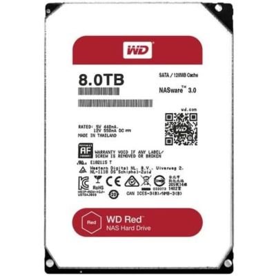 WD80EFZX-68UW8N0 Western Digital Red 8TB 5400RPM SATA 6Gb/s 128MB Cache 3.5-Inch Hard Drive