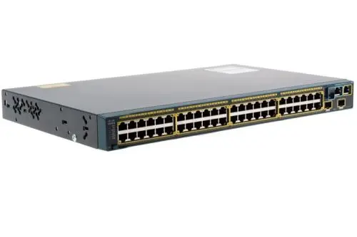 WS-C2960S-48TD-L Cisco Catalyst 2960S Series 2960S-48T 48 x RJ-45 Ports 10/100/1000Base-T + 4 x SFP Ports Layer 3 Managed Rack-mountable Gigabit Ethernet Network Switch