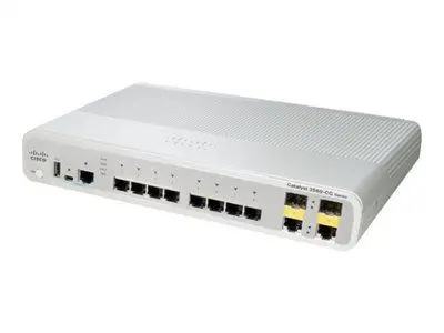 WS-C3560CPD-8PT-S Cisco Catalyst 3560-C Series C3560CPD-8PT 8 x RJ-45 Ports PoE+ 10/100/1000Base-T + 2 x GE Uplinks Ports Layer 2 Managed Wall-Mountable Gigabit Ethernet Network Switch