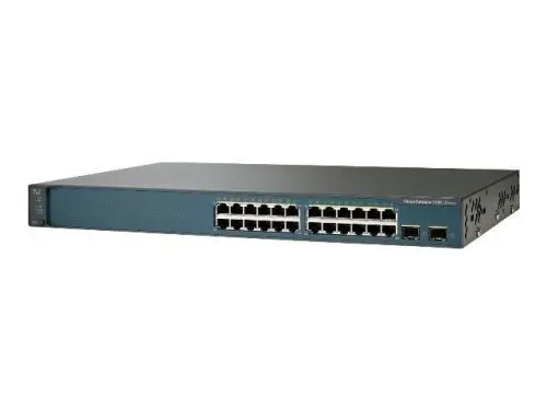 WS-C3560V224PSS Cisco Catalyst 3560V2 Series 3560V2-24P 24 x RJ-45 Ports PoE 10/100Base-TX + 2 x SFP Ports Layer 3 Managed 1U Rack-mountable Fast Ethernet Network Switch