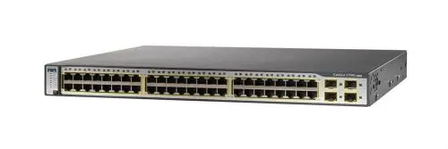 WS-C3750G-48PS-E Cisco Catalyst 3750G Series C3750G-48PS 48 x RJ-45 Ports PoE 10/100/1000Base-T + 4 x SFP Ports Layer 3 Managed 1U Rack-mountable Gigabit Ethernet Stackable Network Switch