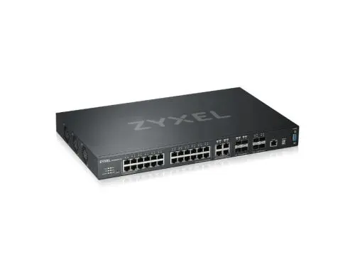 XGS4600-32 ZyXEL 24 x Ports 10/100/1000Base-T + 4 x Combo SFP+ Ports + 4 x SFP+ Ports Layer 3 Managed 1U Rack-mountable Gigabit Ethernet Network Switch