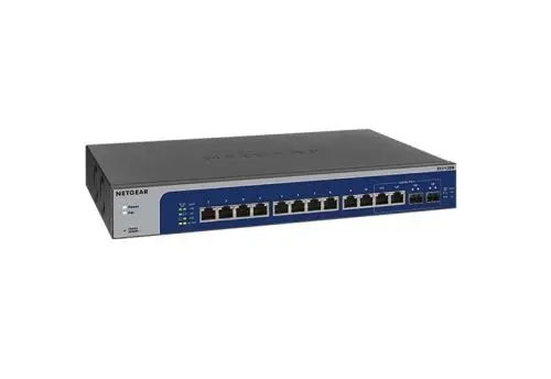 XS512EM Netgear 12 x Ports 10GBase-T + 2 x Ports Shared SFP+ Rack-mountable Layer 3 Managed Multi-Gigabit Ethernet Network Switch