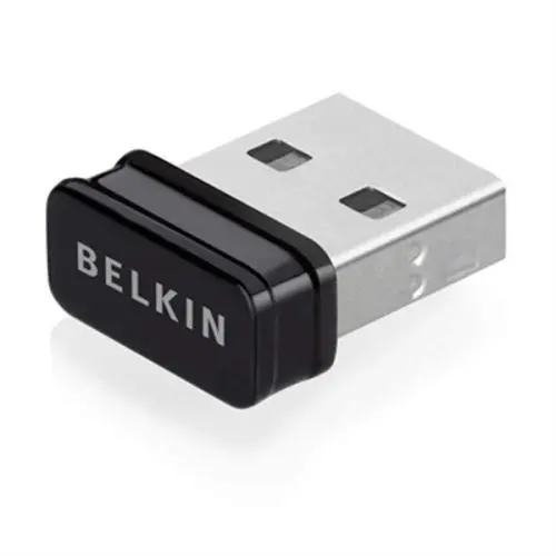 f7d1102 Belkin Ieee 802.11n Draft USB Wi-fi Adapter 150Mbps 591Ft Indoor Range External